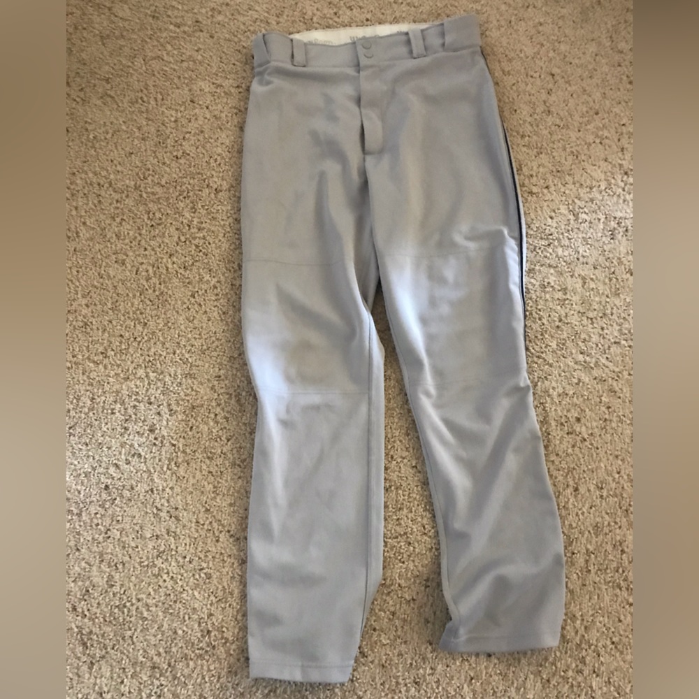 Wilson Large baseball pants with anti-slip waist and navy piping
